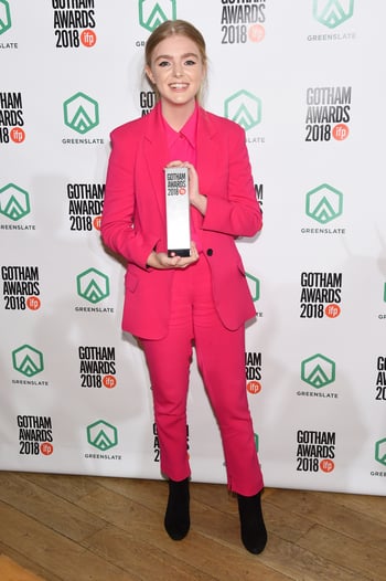 Elsie Fisher backstage in the GreenSlate Greenroom during IFP's 28th Annual Gotham Independent Film Awards at Cipriani, Wall Street on November 26, 2018 in New York City