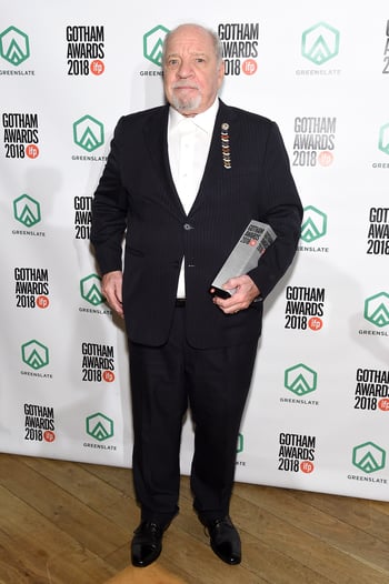 Paul Schrader backstage in the GreenSlate Greenroom during IFP's 28th Annual Gotham Independent Film Awards at Cipriani, Wall Street on November 26, 2018 in New York City