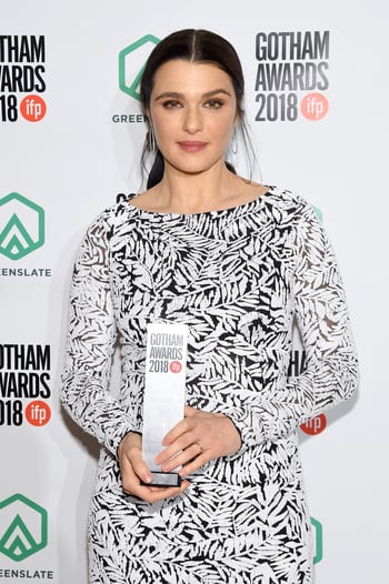 Rachel Weisz backstage in the GreenSlate Greenroom during IFP's 28th Annual Gotham Independent Film Awards at Cipriani, Wall Street on November 26, 2018 in New York City.