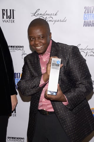 Director Yance Ford (Strong Island) in the GreenSlate Greenroom at the 2017 Gotham Awards in New York City