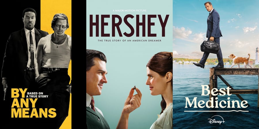 GreenSlate client projects By Any Means, Hershey, and Best Medicine