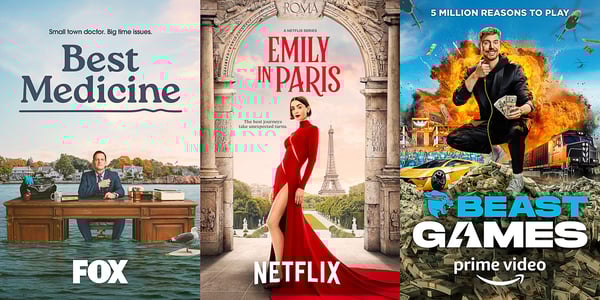 Best Medicine, Emily in Paris, Beast Games